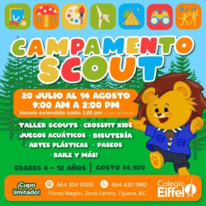HORARIO EXTENDIDO CAMPAMENTO SCOUT 2026